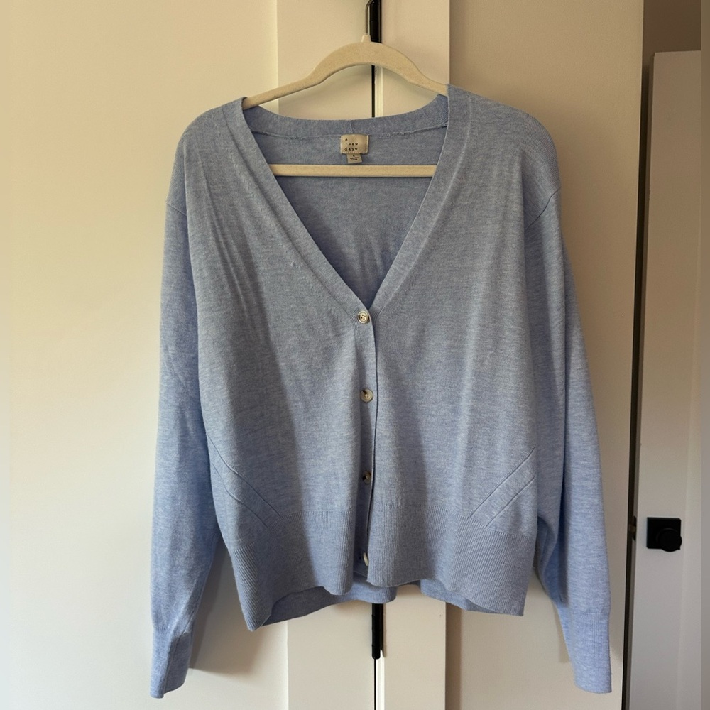 Light blue cardigan